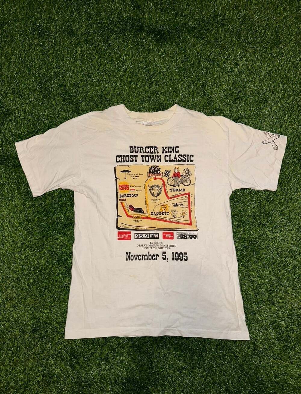 Vintage 1995 Burger King Ghost Town Classic T-Shirt Size L